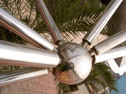 黄浦不锈钢螺栓球网架